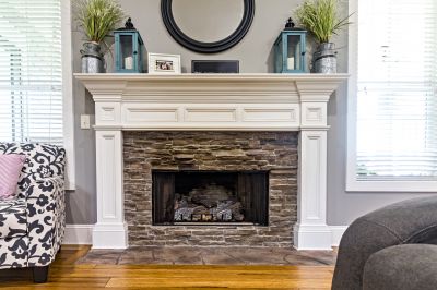 Fireplace with Mantel